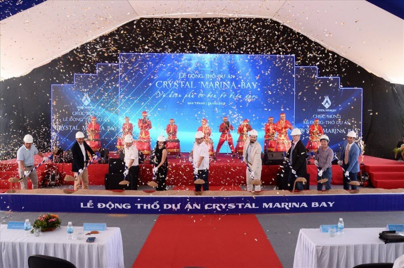 Hình minh họa lễ động thổ dự án Crystal Marina Bay Nha Trang