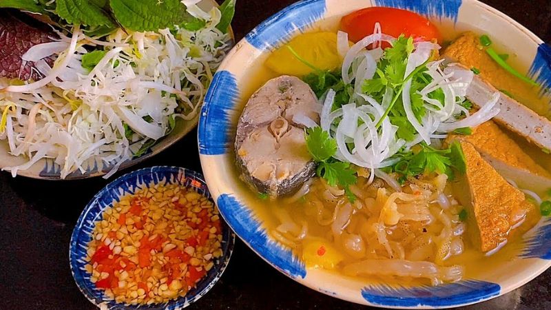 Thành phẩm bún chả cá Nha Trang